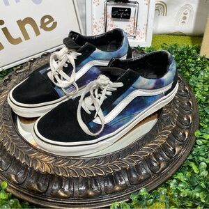 Vans Black and Blue Athletic Shoes